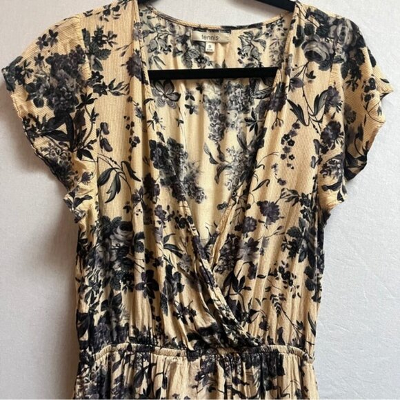 Tennis floral romper open front maxi dress Sz S - Picture 4 of 8